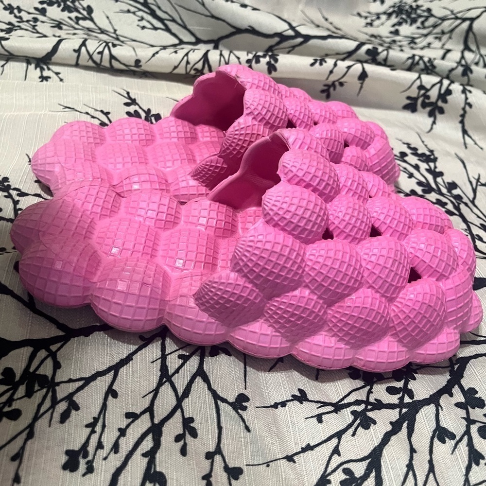 Pink bubble slides